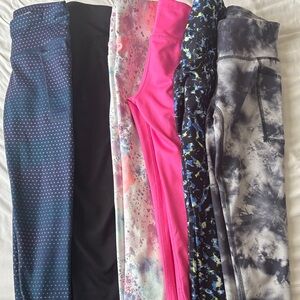 Colorful Patterned Leggings Set Girls